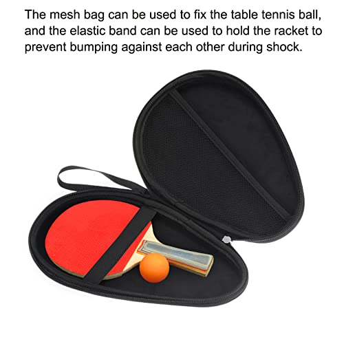 PATIKIL Table Tennis Racket Case, Ping Pong Paddle Case Hard Cover Container Bag Gourd Shape for Sports Accessories, Wood Color