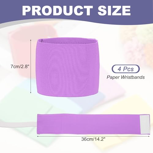 Soccer Captain Armband, Elastic Wrist Arm Bands Adjustable Player Team Leader Anti-Slip Badge Sports Accessories-Fit - color: Light Purple