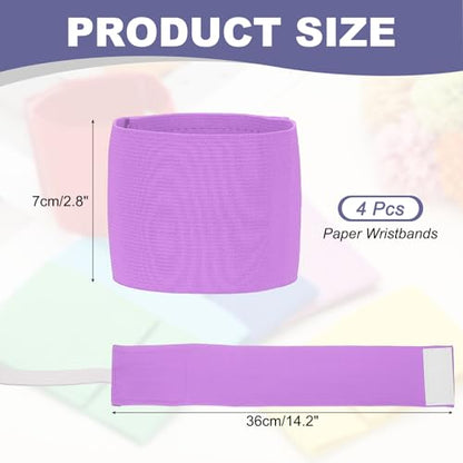 Soccer Captain Armband, Elastic Wrist Arm Bands Adjustable Player Team Leader Anti-Slip Badge Sports Accessories-Fit - color: Light Purple