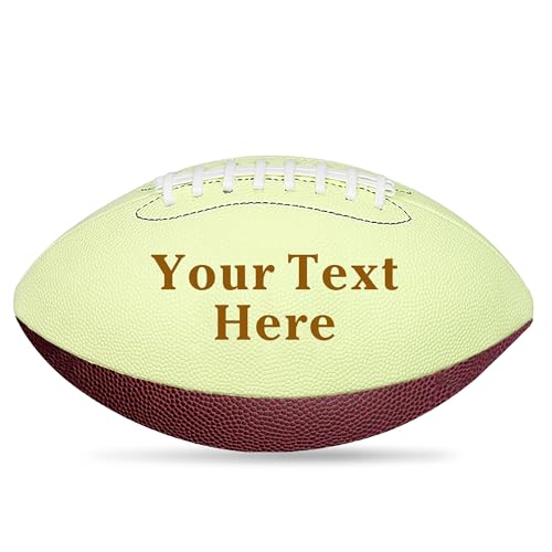 EDSG Custom Football Groomsmen Gifts 2026 Graduation Gifts for Him High School Personalized Footballs Junior Footballs Class of 2026 Full 12-Inch Football Gifts for Coach Dad Fan Birthday - color: Design 5