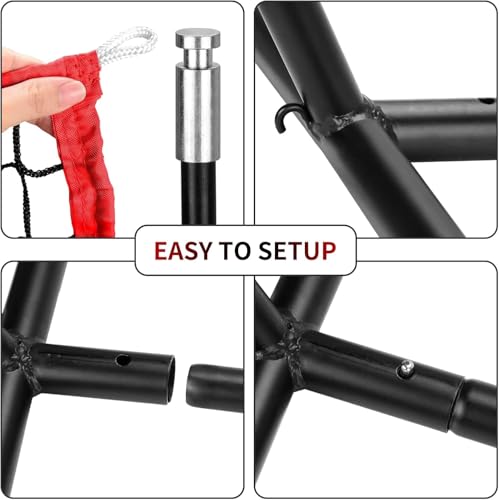 Hikeen Baseball Tees - Batting Tee with Portable Tripod Stand for Softball Hitting Training, Includes Carrying Bag - style: net
