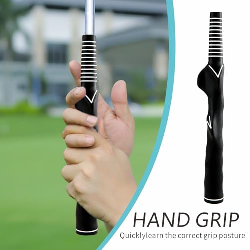 2Pcs Right-Handed Golf Grip Trainer – Golf Grip Training Aid for Beginners, Women & Kids – Essential Grip Trainer Golf Kit to Master Correct Grip Posture and Improve Swing