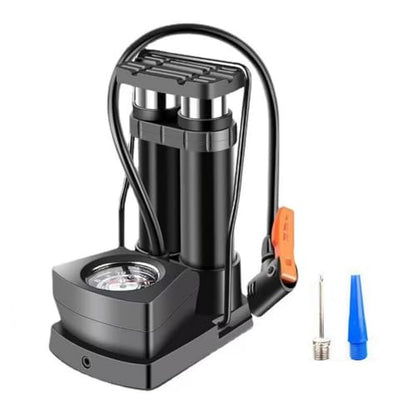 Foot Twin Cylinder Air Pump, Bike Floor Pumps, Air Pump for Ball, for Bicycle Motorbike & Inflatable Bed Pillow & Swimming Items