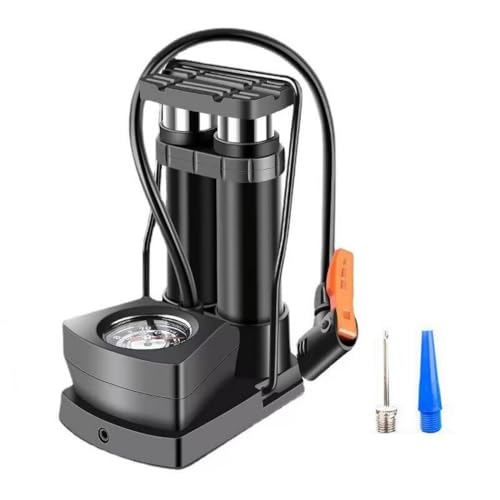 Foot Twin Cylinder Air Pump, Bike Floor Pumps, Air Pump for Ball, for Bicycle Motorbike & Inflatable Bed Pillow & Swimming Items