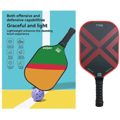 High-Performance Pickleball Paddle T700 16MM Carbon Fiber Honeycomb Core Racket for Advanced Players
