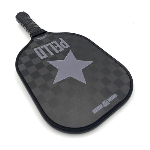 PELLO Carbon Fiber Pickleball Paddles | USA Pickleball Approved | Professional Polypropylene Honeycomb Core | Perfect Balance of Power & Control | Pickle Ball Racquet with Neoprene Case - style: PXII