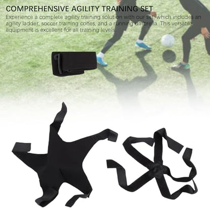 Agility Ladder Speed Training Equipment Set with Speed Ladder Soccer Cones Running Umbrella Football Fitness Training Equipment
