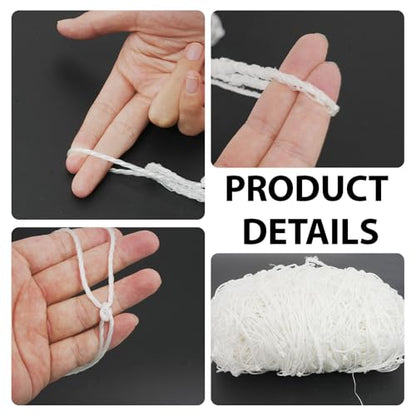 24x8 FT Soccer Goal Net Replacement 2-Pack – Heavy Duty Polyethylene Net with Reinforced Edges for Backyard, Field, Practice, Tournament – No Frame Needed - size: 10 x 6.5FT-2mm