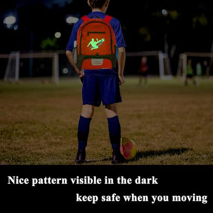 Soccer Ball Bag-Backpack for Basketball,Volleyball with Cleat Shoes and Ball Compartment for Sports Team,Trainning - color: Brighten Red