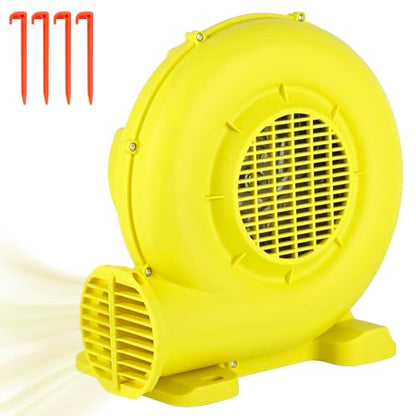 Bounce House Blower, 550W/0.74HP Portable Air Blower for Inflatable, Powerful Inflatable Bubble House Blowers Fan Pump for Inflatable Bouncy Castle, Water Slide, Jumper