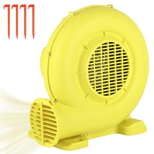 Bounce House Blower, 550W/0.74HP Portable Air Blower for Inflatable, Powerful Inflatable Bubble House Blowers Fan Pump for Inflatable Bouncy Castle, Water Slide, Jumper