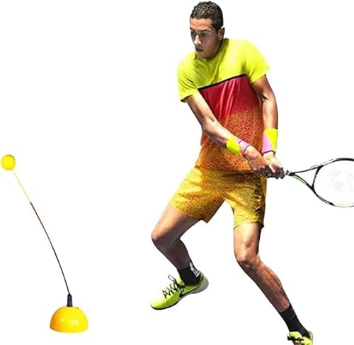 Tennis Trainer Rebound Ball Solo Tennis Training Equipment Practice Rebounder Strengthen Overall Muscle Memory Correct Body Posture