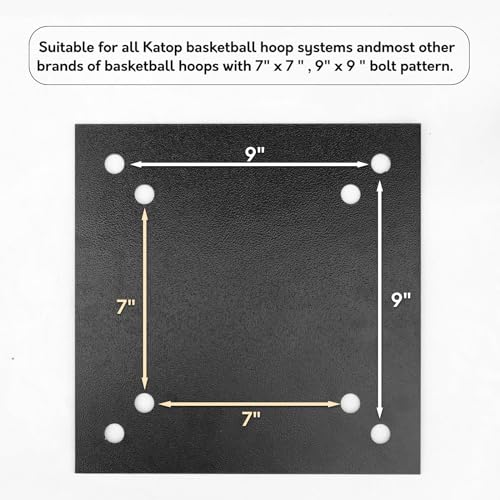 Katop Universal 9" Basketball Hoop Anchor Kit, Designed for Easy Relocation and Compatible with Most Basketball Goals