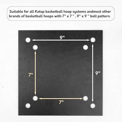 Katop Universal 9" Basketball Hoop Anchor Kit, Designed for Easy Relocation and Compatible with Most Basketball Goals