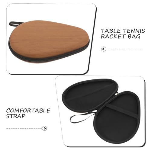 BESTonZON Table Tennis Paddle Bag Table Tennis Bat Storage Case Portable Paddle Cover with Practical Organizing Compartment Suitable for Ping Pong Players and Game Room Use