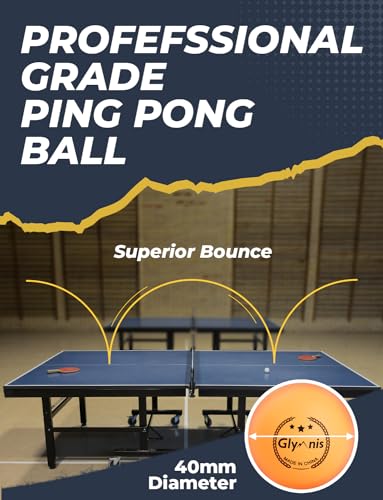 Glymnis Ping Pong Paddles Set Table Tennis Rackets with Balls, Storage Case for Indoor Outdoor Table Tennis Paddle Game Accessories - style: 4 Paddles+8 Balls