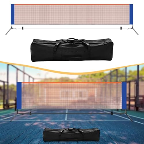 predolo Pickleball Net Portable Pickleball Net System Foldable Carry Bag Easy Install Steel Tube Suitable for Driveway Garage Backyard Indoor