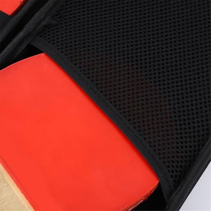 Pingpong Paddles Case Hard Shell Table Tennis Paddle Storage Bag Easy to Carry Great Lovers Pingpong Hard Case Bag for Training and Travel - color: Silver