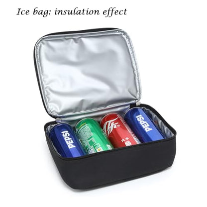 Sling Bag Crossbody Backpack for Pickleball Paddle Tennis Racketball Travel for Men and Women, with Ice Bag 2PS - color: Black