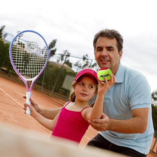 17" Kids Tennis Racket Best Starter Kit for Kids Age 4 and Under with Shoulder Strap Bag and Mini Tennis Racket Toddler Tennis Raquet - color: 19 inch PINK