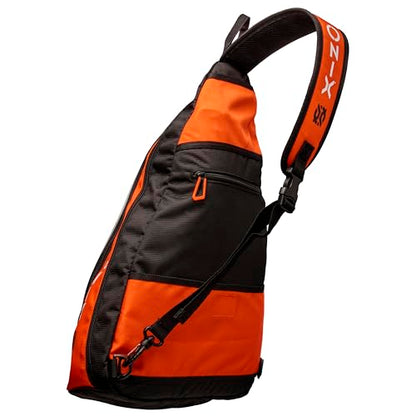 ONIX Pickleball Pro Team Sling Bag — Orange and Black with Adjustable Strap, Durable Construction, and Spacious Storage for All Your Pickleball Gear