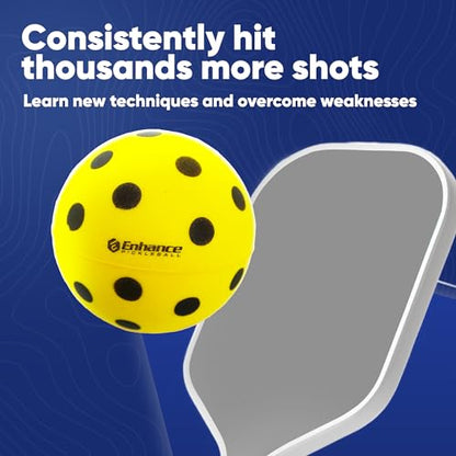 Enhance Pickleball Ninja Ball 3 Pack - The Original Silent Pickleball Foam Pickleball Ball for Quiet Practice at Home Indoor or Outdoor Pickle Balls for Quiet Practice