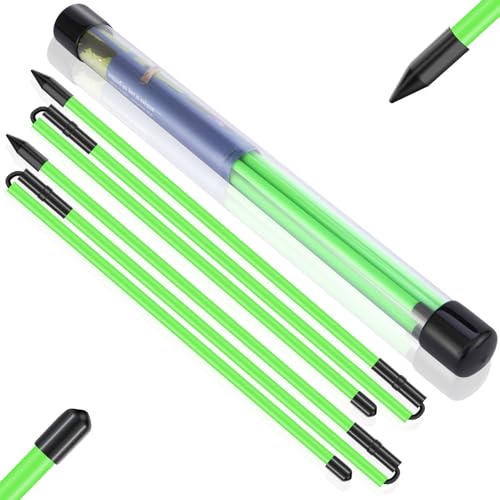 Olaismln Collapsible Golf Alignment Sticks 2Pack, 48" Alignment Sticks for Golf Training,Golf Training Equipment for Aiming, Putting and Swing with Clear Tube Case