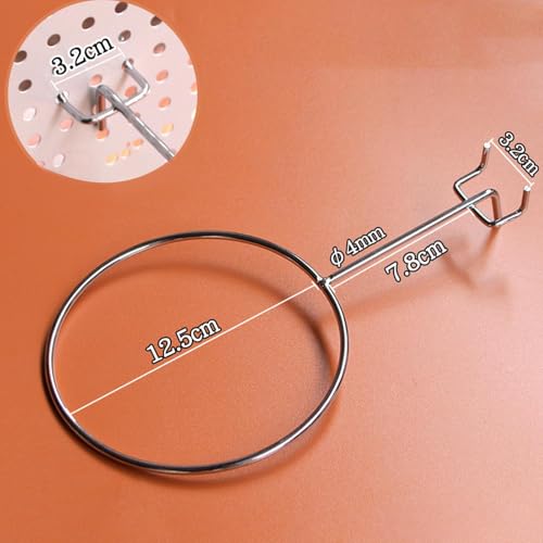 Pegboard Basketball Organizer Storage Rack Soccer Volleyball Holder Accessory Lightweight for Shop Versatile Diameter 12.5cm, 3.2cm Hole Spacing