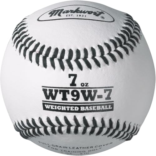 Premier Pitching Weighted Leather Baseballs | Weighted Training Balls to Improve Power & Pitching Training | Increase Pitch Velocity for All Skill Levels - size: 7 Oz