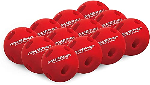 PowerNet Crusher Training Baseballs, Baseball Hitting Trainer for Improved Speed, Power & Coordination, Batting Practice Baseballs