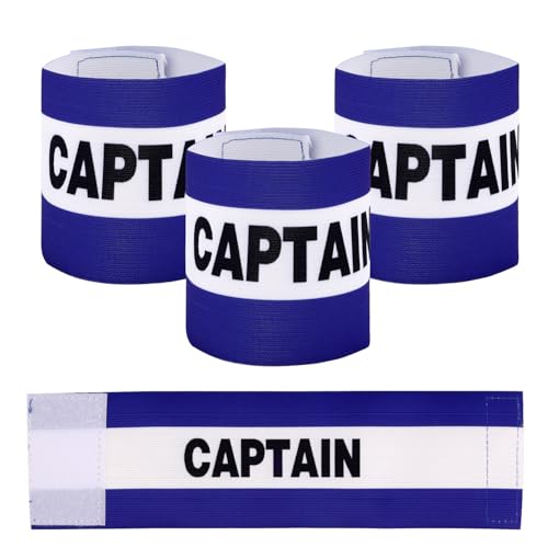 Captain Armbands Soccer, Adjustable Leader Football Arm Bands Breathable Soccer Captain Armband Sport Accessory - color: Royal