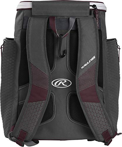 Rawlings | IMPULSE Backpack Equipment Bag | Baseball/Softball | Multiple Styles - color: Maroon