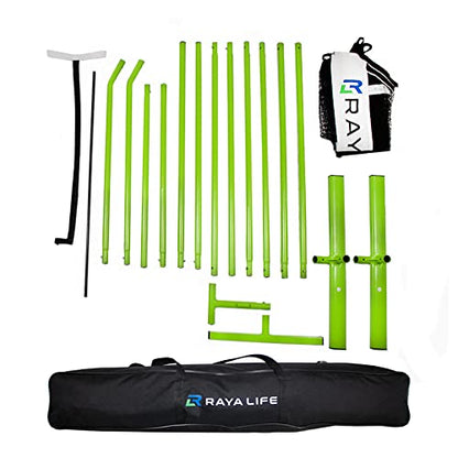 Portable Pickleball Net & Badminton Net 2 in 1-22ft Width Standard Net Size- Indoor & Outdoor Multi-Sport Net – Weatherproof, Durable, Easy Assembly