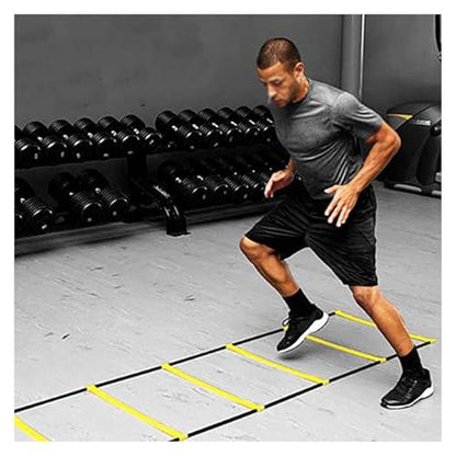 Agility Ladder Speed Ladder, Speed and Agility Training Set, Thickened Ladder, Cones Football Training - size: 5.1M