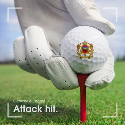 Morocco Coat of Arms Moroccan Custom Golf Balls Soft Practice Training Golf Balls for Men Women Indoor Or Outdoor Use