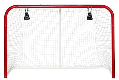 Winnwell Hockey Metal Bell Targets - 2 Pack 4"x5" Metal Bells - Hockey Net Shooting Targets, Training & Practicing Equipment to Help Improve Shot Accuracy for Teens & Adult Players