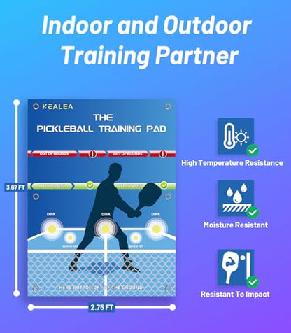 Pickleball Training Aids Dink Pad, Practice Pickleball Skill for Indoor and Outdoor Training Court