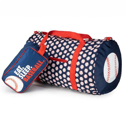 ChalkTalkSPORTS Baseball Explorer Duffle Bag | Baseball Diamond Sports Bag