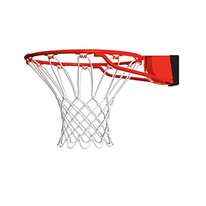 Spalding Regulation Size 18" Steel Basketball Rim with Net Included | Choose from Fixed or Breakaway | Replacement Rim for Indoor or Outdoor Hoop