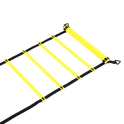 Fitness Health Gym Workout Equipment Sets for Exercise - Includes 1x4 Meter Agility Ladder, 60 Agility Multicolor Cones, 2 Resistance Bands, 3 PCS of Heavy Duty PVC Pipe Training Hurdles