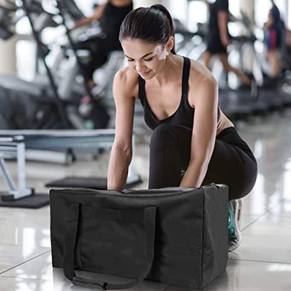 24inch Sports Duffel Travel Bag, 56L Duffel Tote Bag with Upgrade Zipper, Water Resistant & Foldable Equipment Storage Bag for Camping Tent Tripod Fishing - size: 24x12x12 inch