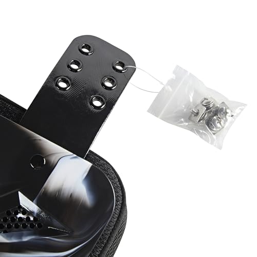 Football Back Plate, Football Low Back Pad, Rear Protector Lower Back Pads+ Towel - color: black and white, size: Large