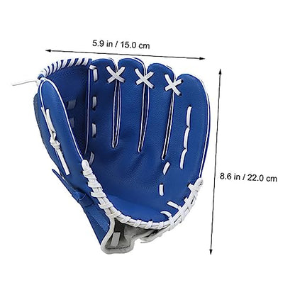 1Pc Lightweight PU Baseball Glove Softball Pitcher Infielder Glove for Breathable Shockproof Sweat Design for Beginners and Youth Training