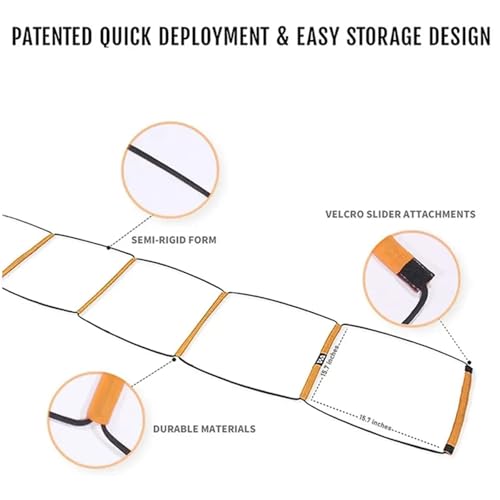Dual-Purpose Soccer Training Jump Ladder Multifunctional Agility Ladder Speed Training Coordination Footwork Football Equipment Sports Equipment