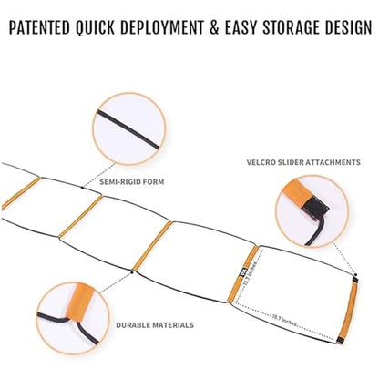 Dual-Purpose Soccer Training Jump Ladder Multifunctional Agility Ladder Speed Training Coordination Footwork Football Equipment Sports Equipment