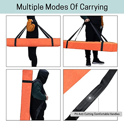 VISEMAN Baseball Softball Bow Style Net Replacement Bag Only,Baseball Practice Net Bag,Baseball Net Duffel Bag - Fits 7 x 7 Practice Net Systems for Teams & Coaches - color: Orange