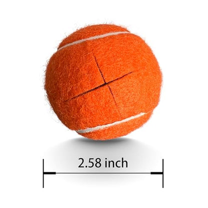 Precut Tennis Balls for Walkers, 4 PCS Heavy Duty Long Lasting Glide Balls - Precut for Easy Installation, Universal Felt Pads for Walker Legs & Furniture, Floor Protectors