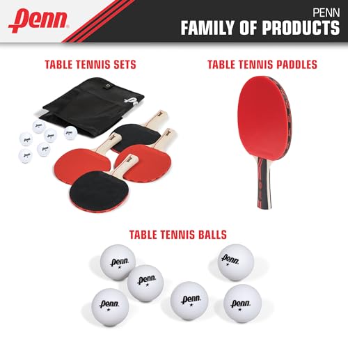Penn 40mm 1-Star White Ping Pong Balls, Box of 36 Official Tournament Size Table Tennis Balls - size: 40mm