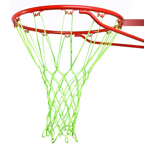Cannon Sports Heavy Duty Basketball Net Replacement - 21 Inches - 12 Loop Standard Size - Weather Resistant for Indoor/Outdoor Courts - Fits All Standard Rims - color: Lime Green