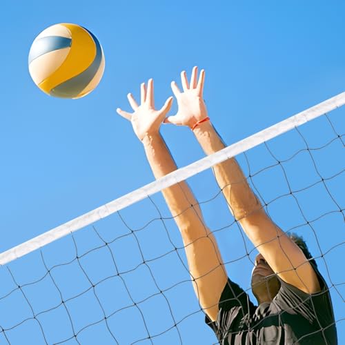 Professional Volleyball Net Outdoor,31.17x3.28ft Net, Canvas Edge Fitness Playground Volleyball Net